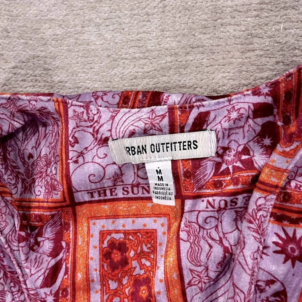 Urban Outfitters UO Florentina Stampa Wrap Top M Tarot Card Top - Picture 4 of 6